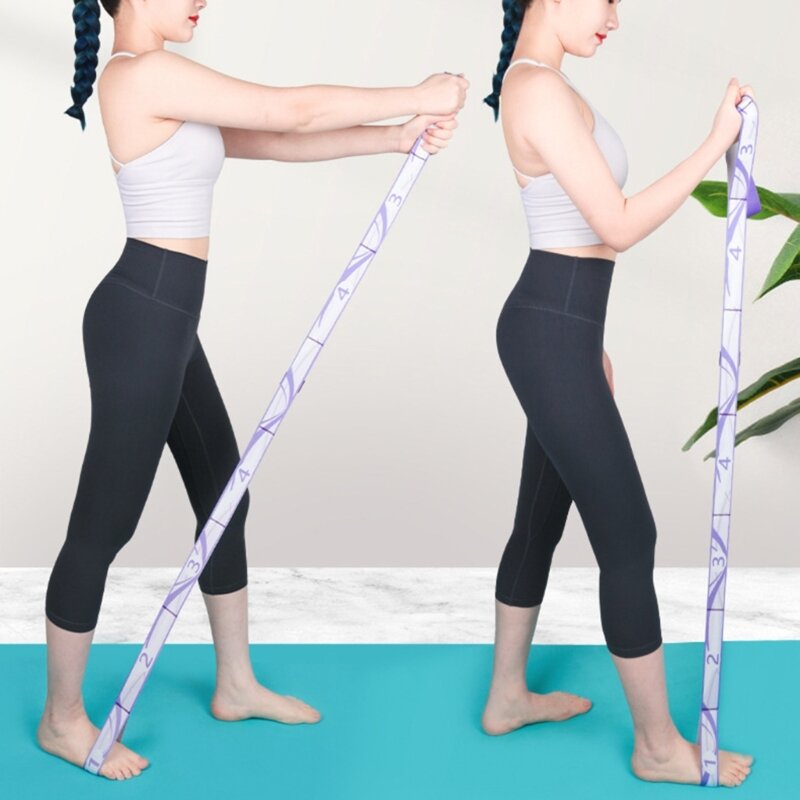 Yoga alongamento cinta yoga exercício faixas resistência yoga puxar cinta para unisex