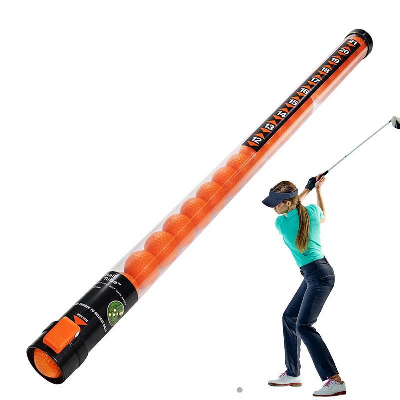 Golf Ball Pickup Tube Transparent Pickup Tube With Large Capacity Labor-Saving Golf Ball Collector Tube Lightweight Pick Up