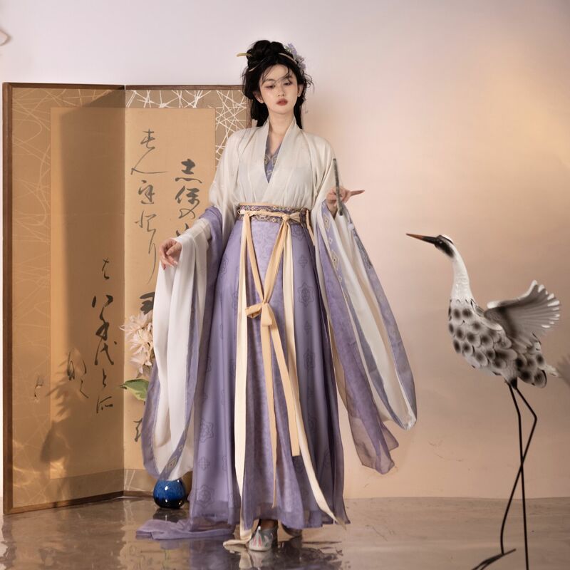 Chińskie tradycyjne bajki przebranie na karnawał ubrania dla kobiet bajki Hanfu zestaw kobiet elegancka codzienna odzież orientalna