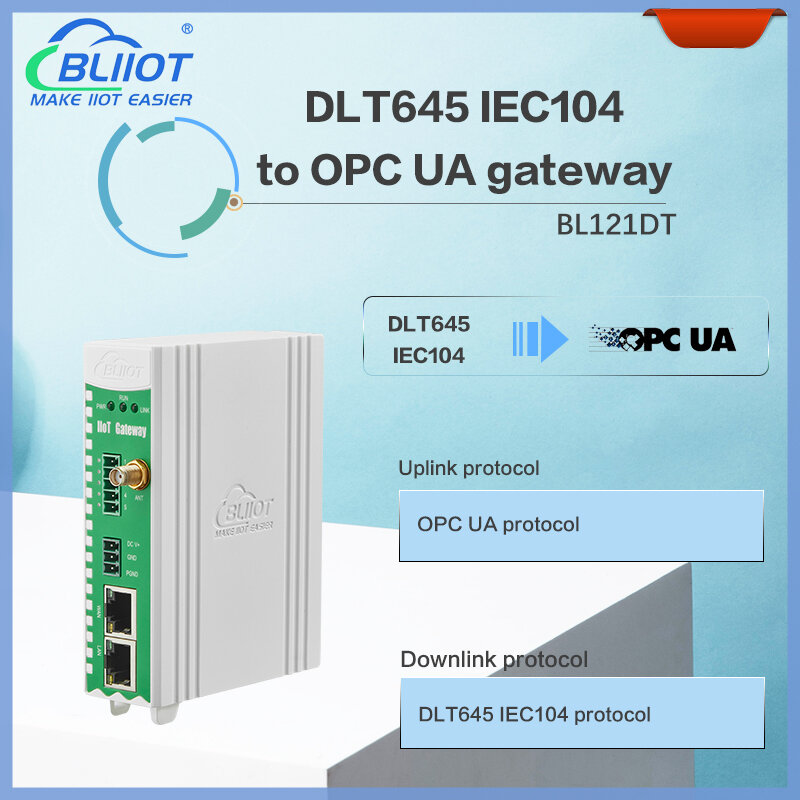 Bliiot Industrie protokolle Smart Conversion Gateway Smart Meter DL645 zu OPC Ua Unterstützung Ethernet Wifi