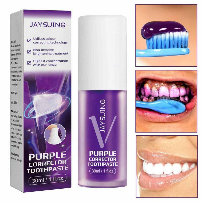 30ml  Colour Corrector Toothpaste Whitening Teeth Toothpaste Oral Cleaning Care Brightening Enamel Repair With Fresh Breath