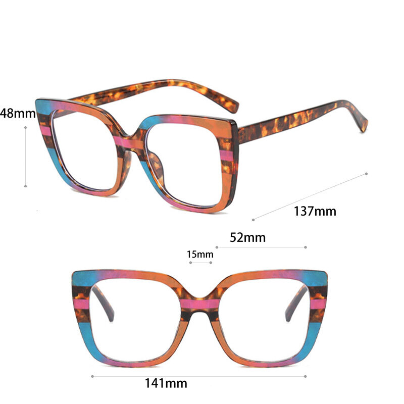 Kacamata wanita seksi mata kucing optik Anti sinar biru antik kacamata wanita tren desainer merek mewah wanita bingkai kacamata resep miopia