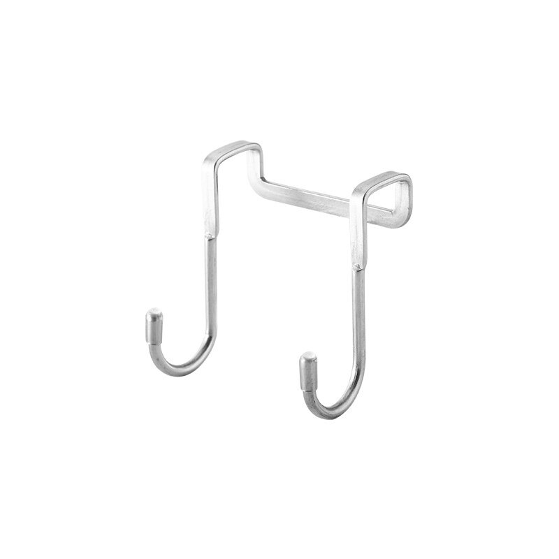 304 Stainless Steel Hook Free Punching Double S-Shape Hook Kitchen Bathroom Cabinet Door Back Type Coat Towel Storage Hanger
