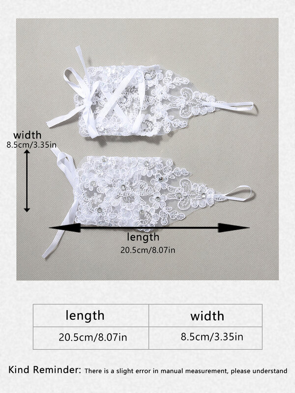 Guantes Blancos de malla de encaje con dedos cortos, accesorios para fotos de vestido de novia, guantes de novia, nueva moda