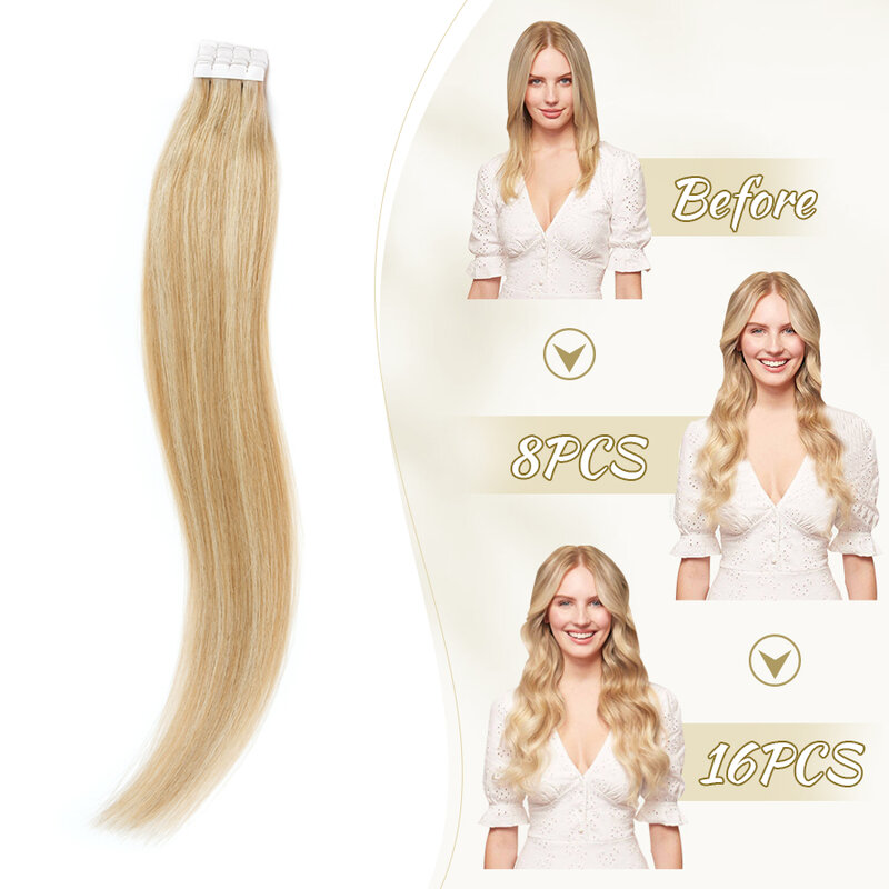 Натуральные человеческие волосы для наращивания ZURIA, Омбре, цвет блонд, натуральные человеческие волосы, волосы для салона