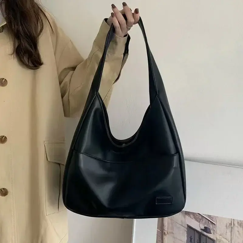 حقيبة حمل بسعة كبيرة للنساء ، حقيبة كتف بسيطة ومتعددة الاستخدامات ، موضة عصرية ، جديدة ، SLL09