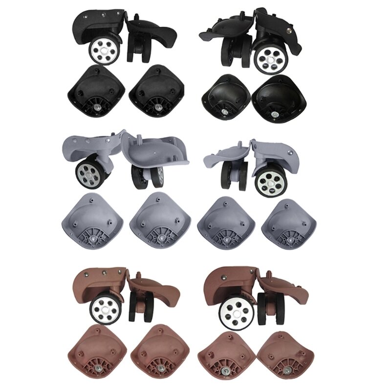 1 Pair A79 DIY Suitcase Luggage Replacement Casters Swivel Repair Accessories Mute Roller Wheels for Travel Bag