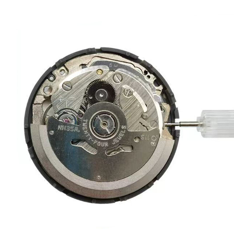 Часы мужские механические белые, оригинальные японские высокоточные арабские цифровые с автоматическим механическим механизмом NH35