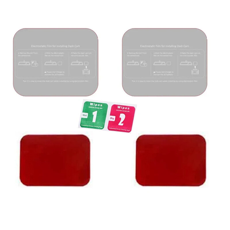 for VIOFO/Podofo Dash Cam Electrostatic Sticker Electrostatic Film Heat Resistant Adhesive Holder +3m Double-sided adhesive 2pcs