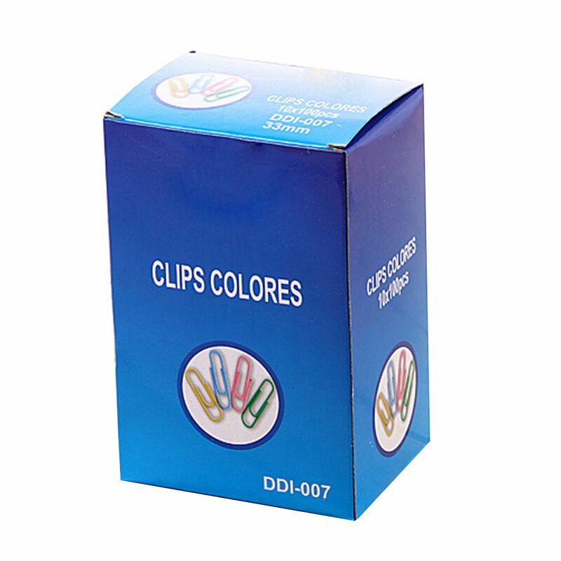 Colorido Metal Binder Clip para estudantes, cores misturadas, escritório e papelaria escolar, marcando clipes de papel, 70pcs