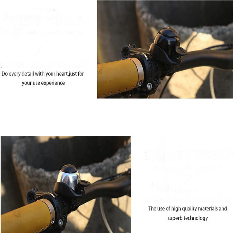 Sonnette de vélo en alliage d'aluminium, klaxon fort, rotation à 360 degrés, réglage de l'alarme, pièces de bicyclette
