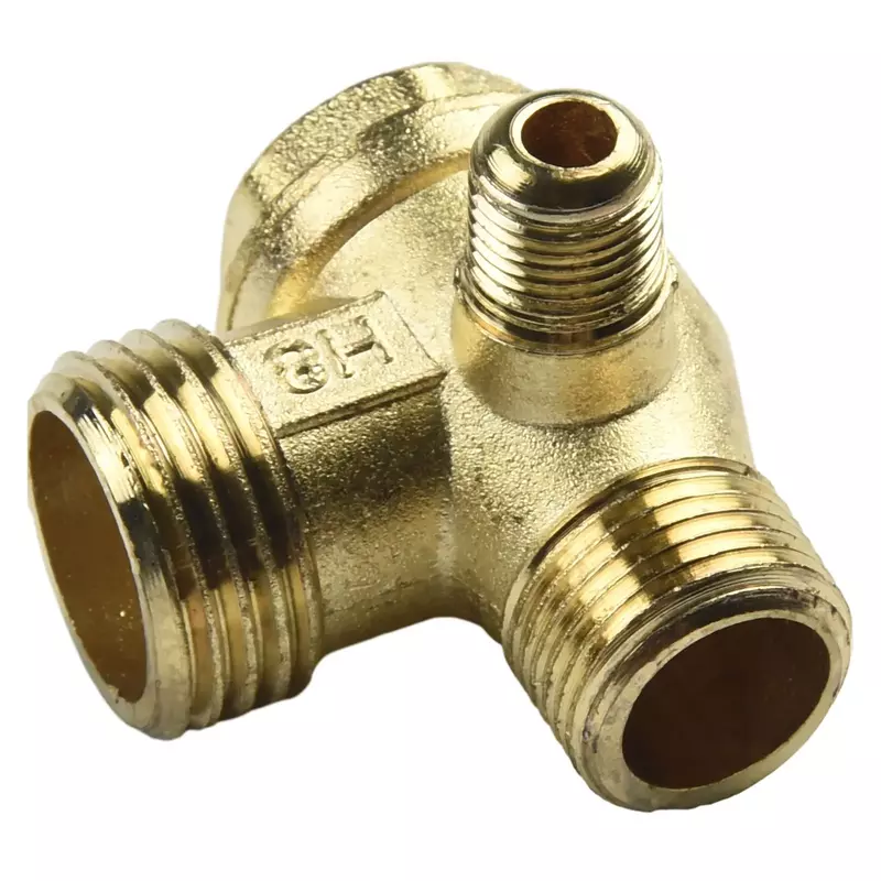 200mm Exhaust Tube With 3-Port Zinc Alloy Check Valve For Air Compressor Parts G1/8 Thread Air Tools Accessories