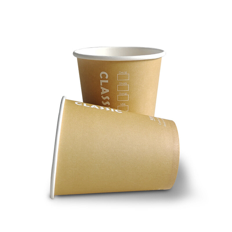 Tazas de café de papel caliente desechables impresas, producto personalizado