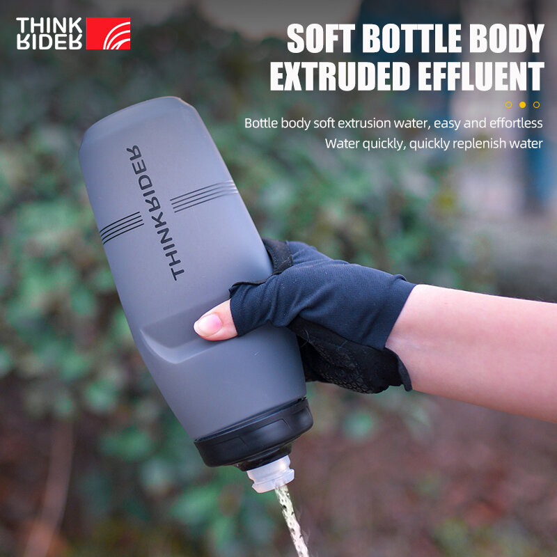 ThinkRider-botella de agua para bicicleta de montaña y carretera, accesorio portátil de plástico para deportes al aire libre, gran capacidad