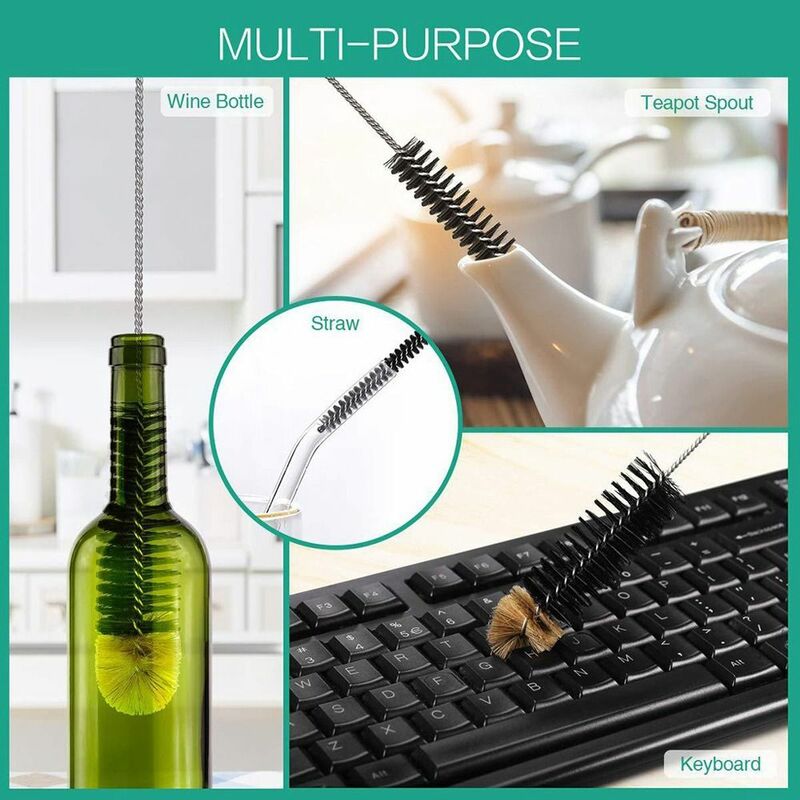 Suspensible Multi-function Long Handle Cleaning Brush Cup Scrubber Cleaning Tool Glass Cleaner Milk Bottle Brush