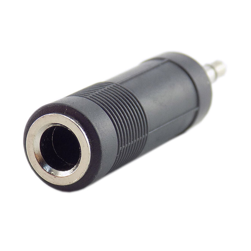 Adattatore per auricolari nero da 6.5 a 3.5 adattatore convertitore per cavo Audio con presa Stereo da 3.5mm maschio a 6.5mm femmina