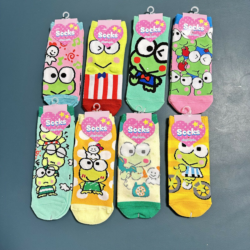 1 pair of women's and girls' anime cartoon short socks, Yuguigou KT cat series funny and sweet socks