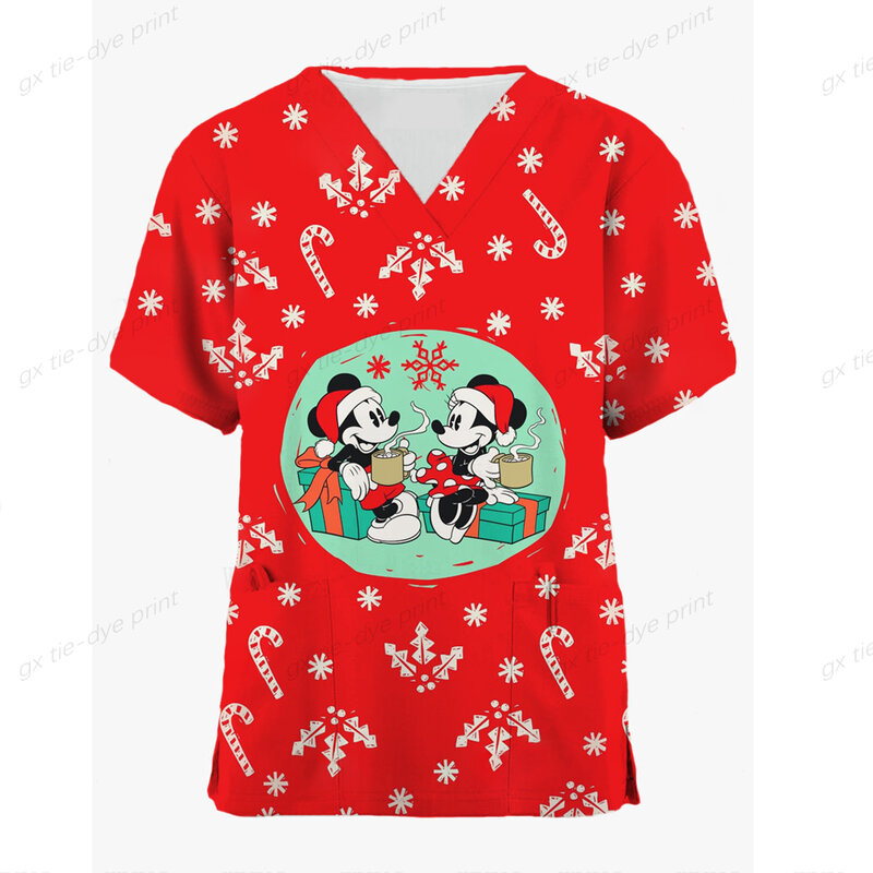 Disney New Nimi Mouse, Рождественская и новогодняя медицинская униформа, медицинская униформа, Стоматологическая Рабочая одежда, ветеринар