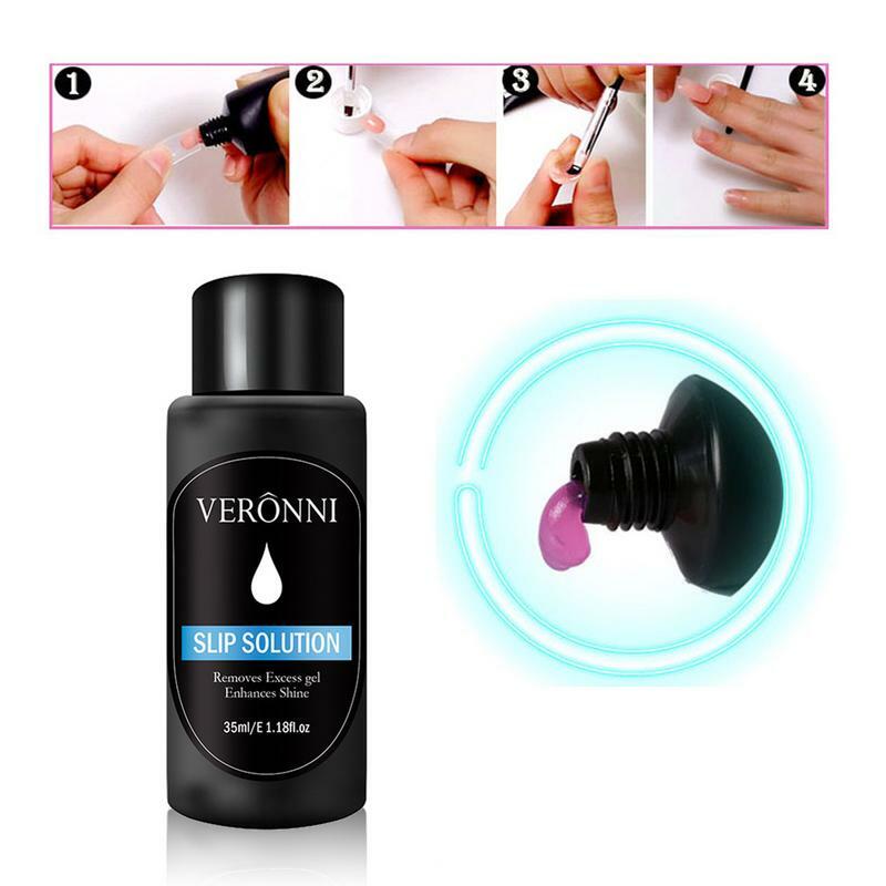 Gel líquido UV para uñas, solución antideslizante, constructor rápido, líquido acrílico transparente permanente para extensión de uñas artísticas, 35ml