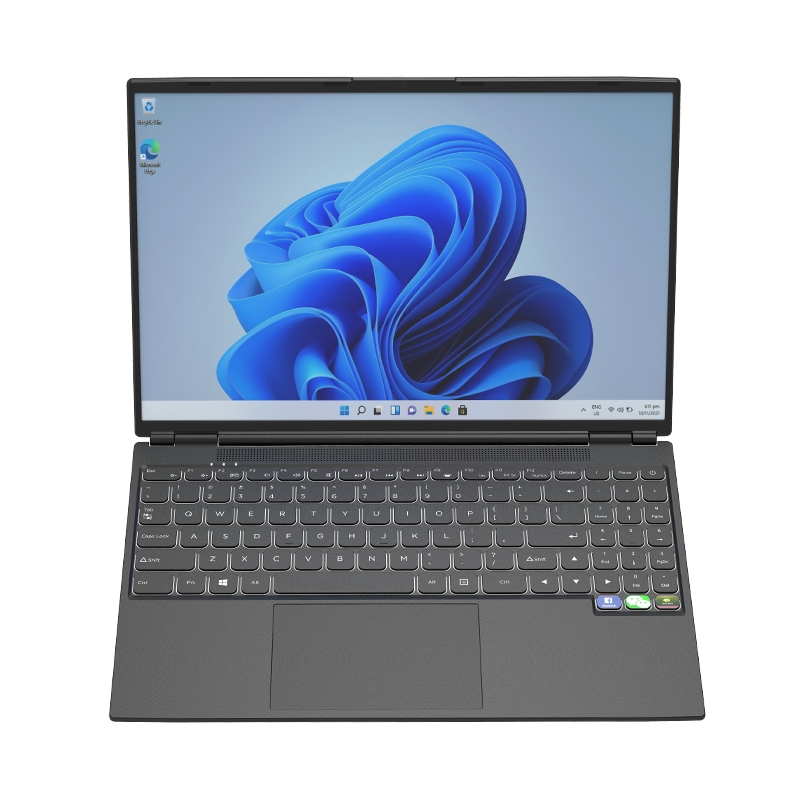 Ноутбук Intel N5095A с цветной клавиатурой, 16 дюймов, 12 Гб ОЗУ