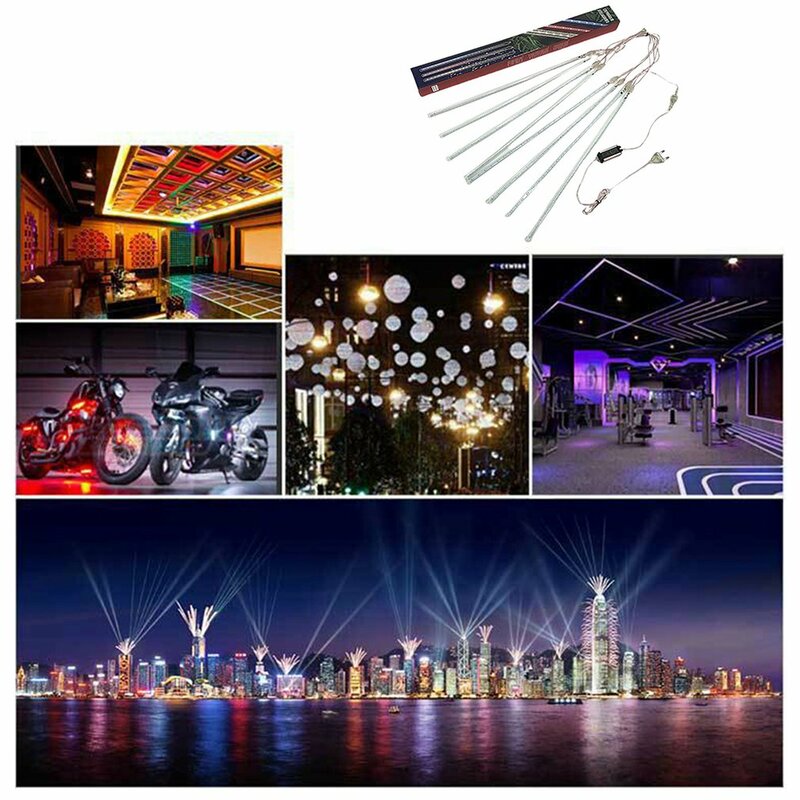 10cm Waterproof LED Meteor Shower Rain Lights Falling String Lights For Outdoor Home Garden Party Wedding Party Decor Tree