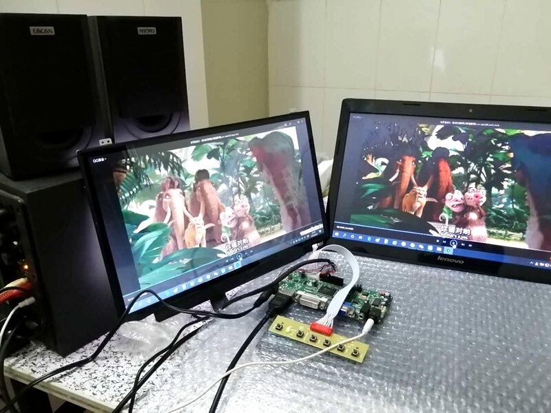 Yqwsyxl Kit for M215HGE-L23  M215HGE L23  HDMI + DVI + VGA LCD LED screen Controller Driver Board