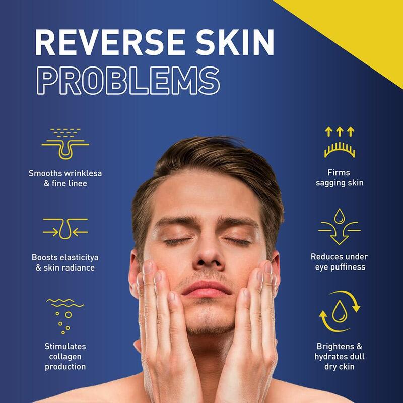 Anti-rugas creme facial para homens, colágeno, remover linhas finas, firmar, levantamento, anti-idade, hidratar, nicotinamida, clarear, iluminar, oftalmologista