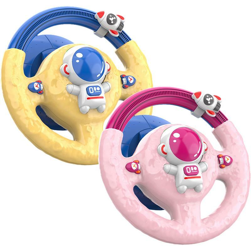 Zabawka na kierownicę dla dzieci zabawka do jazdy obrotowa symulacja elektryczna zabawka na kierownicę z lekkimi edukacyjnymi zabawkami wokalnymi