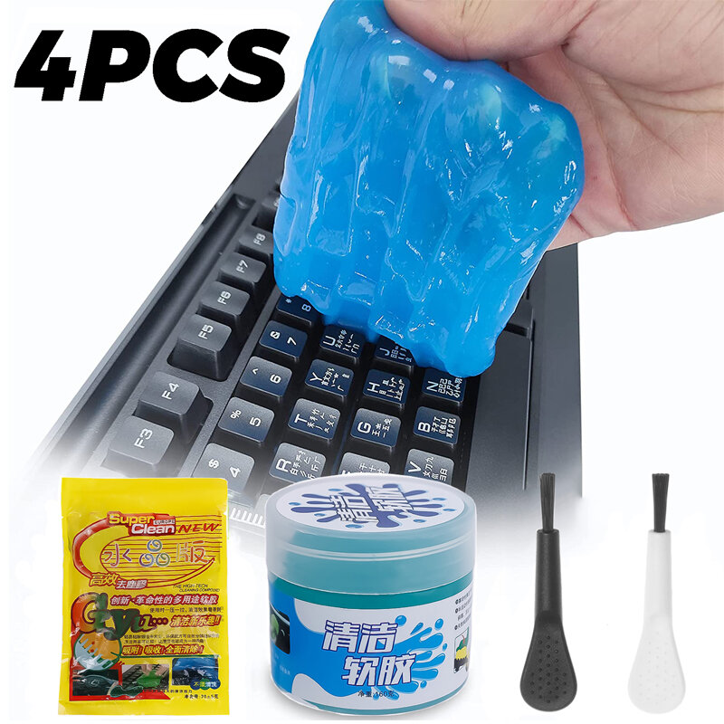 Colla adesiva morbida multifunzionale Slime Dust Dirt Cleaner colla per la pulizia della tastiera Kit di strumenti per la pulizia della tastiera del Computer dell'auto