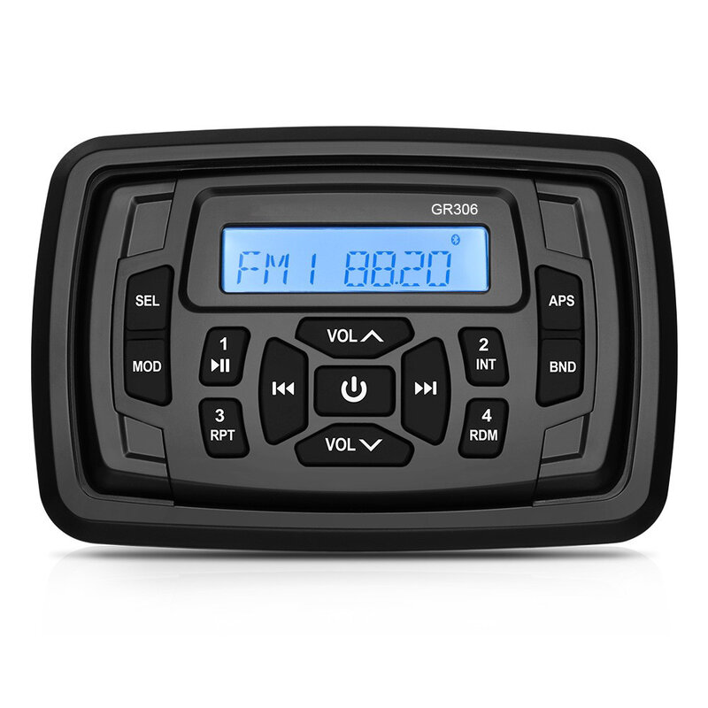 Marine Audio Stereo Bluetooth Cyfrowy odbiornik multimedialny Radio łodzi z kablem USB