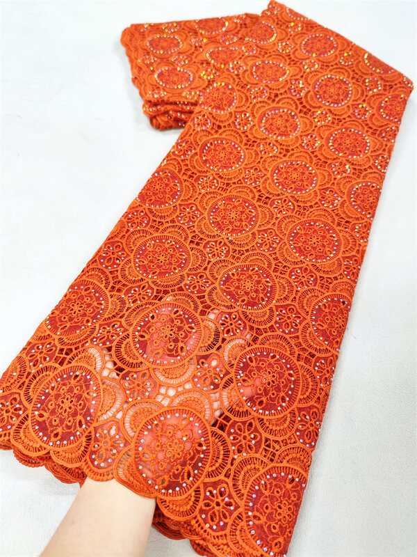 Африканская ткань 2024, Высококачественная французская Тюлевая кружевная ткань, нигерийская кружевная ткань для шитья женского свадебного платья