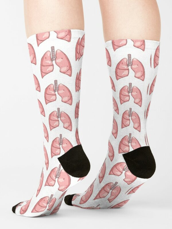 Stylized Lungs Socks Stockings man Christmas Socks For Women Men's