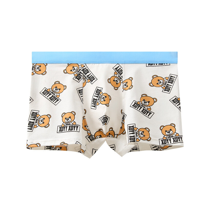 Shorts dos homens de algodão Men Underwear Boxers Calcinha Boxer Respirável Cuecas Cute Cartoon Soft Mens Interior Plus Size L-XXXL