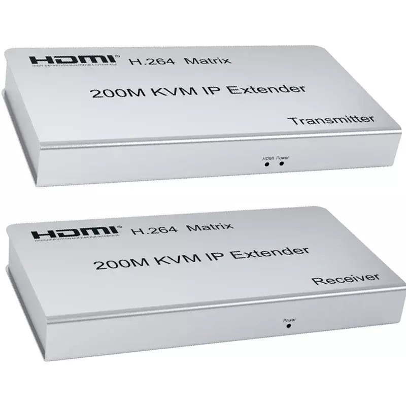 H.264 HDMI KVM IP Extender 200M tramite RJ45 Cat5e Cat6 cavo Ethernet matrice di rete supporta molti trasmettitori a molti ricevitori