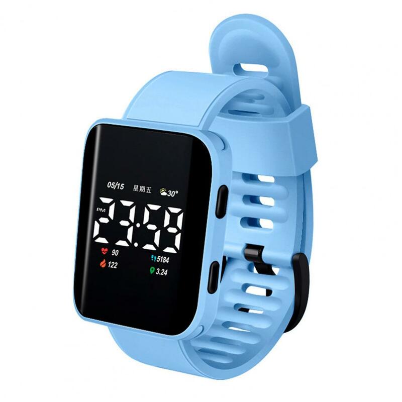 นาฬิกา LED Jam Tangan Digital ซิลิโคนกันน้ำสำหรับเด็กนาฬิกาข้อมือสำหรับเด็กผู้ชายเด็กผู้หญิง Jam Tangan LED กีฬานาฬิกาข้อมืออิเล็กทรอนิกส์