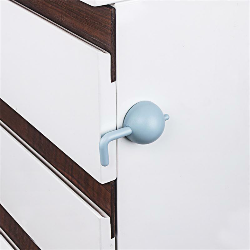 Kunci kabinet laci anak kunci pintu satu tombol membuka melindungi bayi keselamatan kamar tidur Aksesori dapur perlengkapan perbaikan rumah