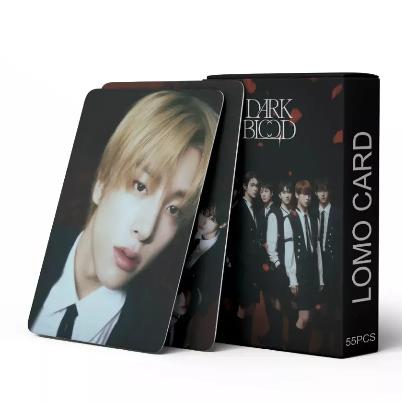 Kartu foto Kpop E Group, 55 buah/Set Album baru darah gelap kartu Lomo