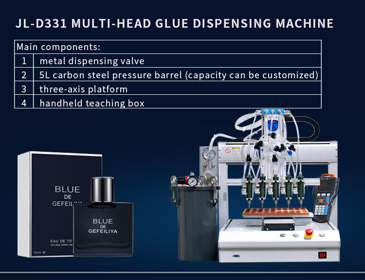 Dispensador automático de Pegamento de silicona para escritorio, máquina dispensadora de pegamento para robots, 300ML, JL-D331