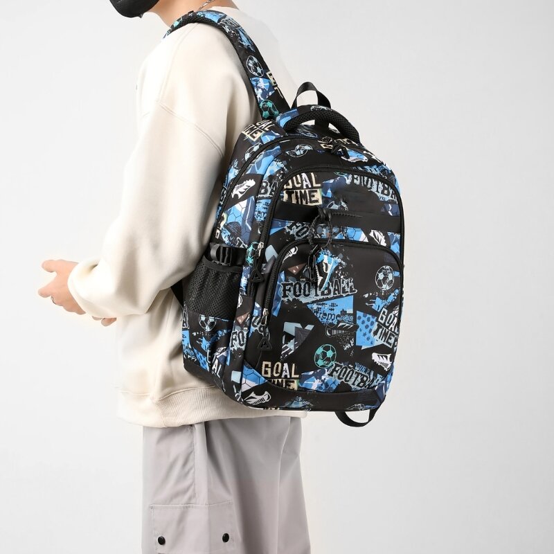 Rucksack mit doppeltem Riemen, Umhängetasche, über der Schultertasche, leichte Büchertaschen