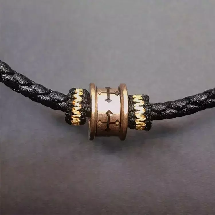 Ghirlande d'oro anello nodo piatto fibbia braccialetto fai da te tessuto a mano PineIphone nodo Loop pulsante posizionamento nodo accessori fai da te materiale