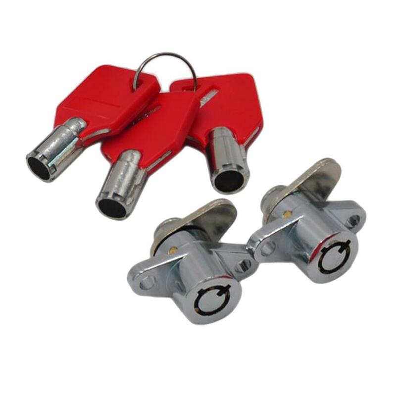 New Red Hard Saddlebag 2 Locks for Keys for Touring Street