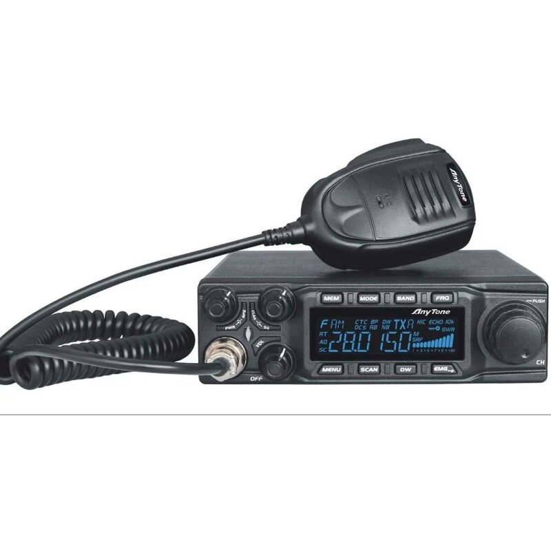 AnyTone AT-6666 10 Meter Radio for Truck, with SSB(PEP)/FM/AM/PA Mode,High Power Output 15W AM,60W SSB(PEP)，45W FM,