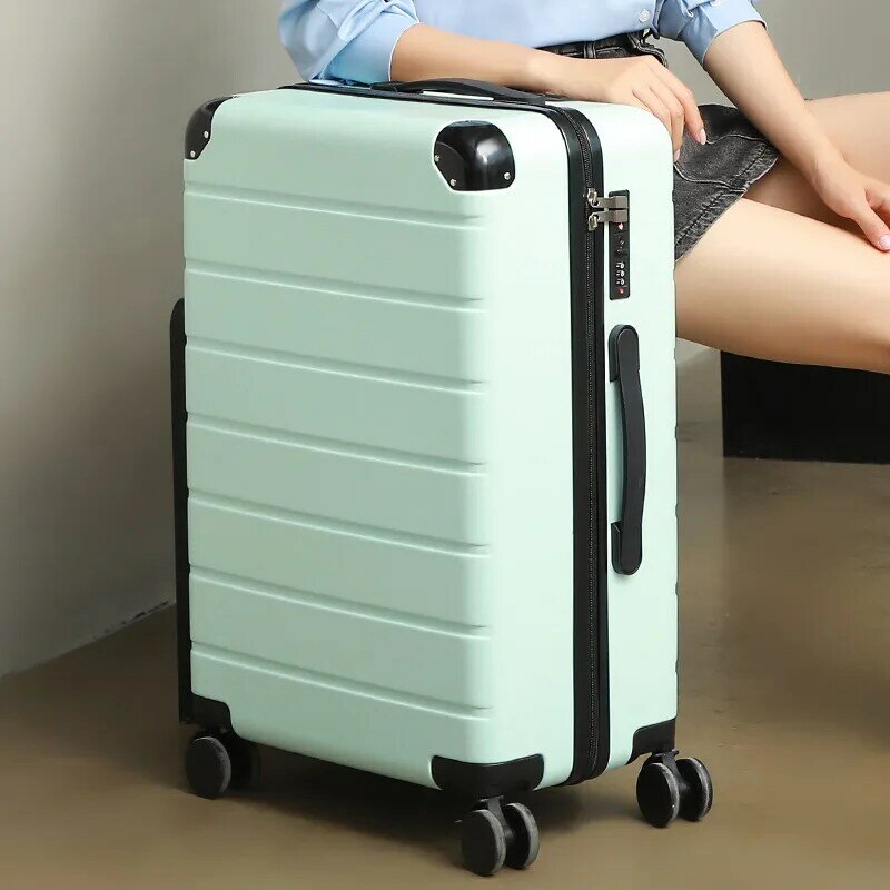 PLUENLI koper bagasi, koper troli Roda Universal senyap, tas koper asrama, koper kering baru