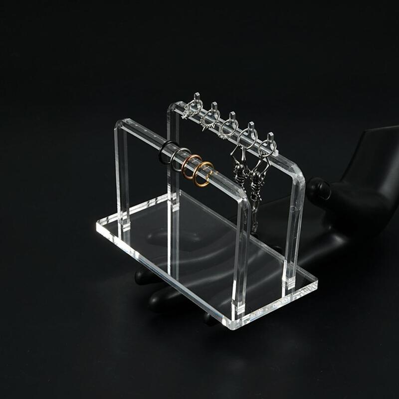 Modern Heavy Duty Belly Button Ear Studs Ring Show Holder Transparent Non-slip Jewelry Show Stand Jewelry Store Supplies