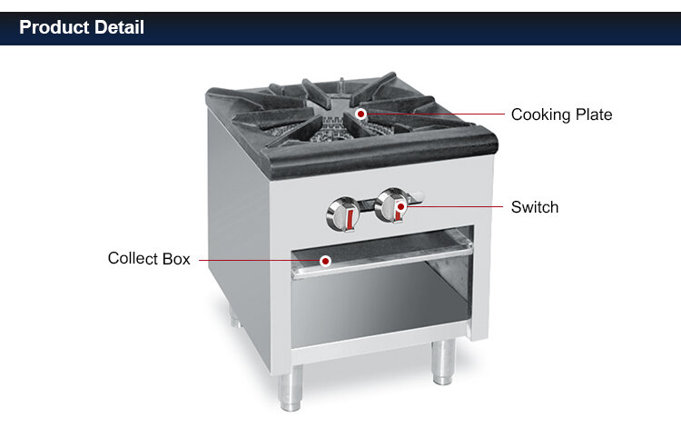 Professional Hotel Kitchen Equipment Big 1 Burner Gas Stove/commercial Gas Burner