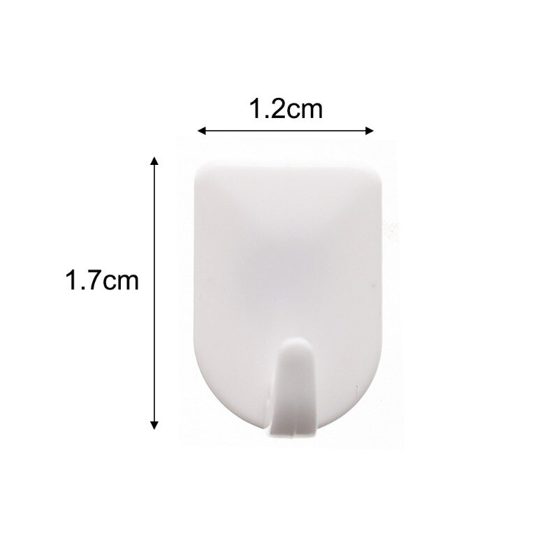 9/45 buah gantungan baju berperekat Mini plastik ekstra kecil, gantungan rambut lengket tali kunci perhiasan dapur kamar mandi