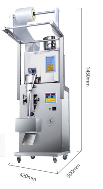 Автоматическая машина для взвешивания и запечатывания чайных пакетов, 2-200 г для пшеницы, орехов, сухого чая, семян, трав