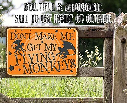 ساحر زينة أوز-لا تجعلني أحصل على بلدي القرود الطيران-علامة معدنية-استخدام داخلي/Outdoor-8x12inch