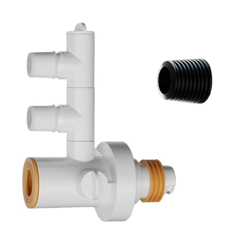 Y1UD Joint tuyau vidange d'évier à plusieurs canaux, Installation facile, connexion vidange d'évier universelle, Joint