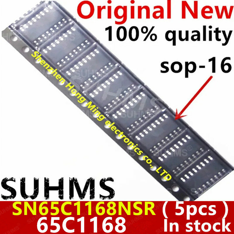 (5 stück) 100% Neue SN65C1168NSR 65C1168 sop-16 Chipsatz